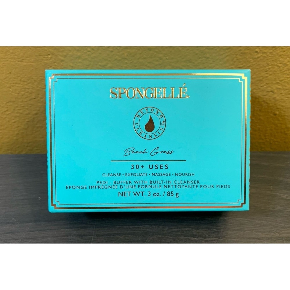 Spongelle Infused Beach Grass Mani/Pedi Buffer Set Body Washes New